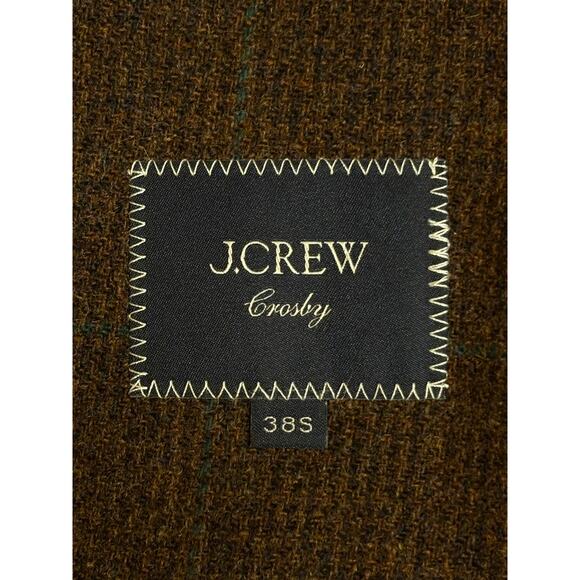 J. Crew Crosby Classic-Fit Blazer English Merino Wool Brown 38S - Picture 4 of 10
